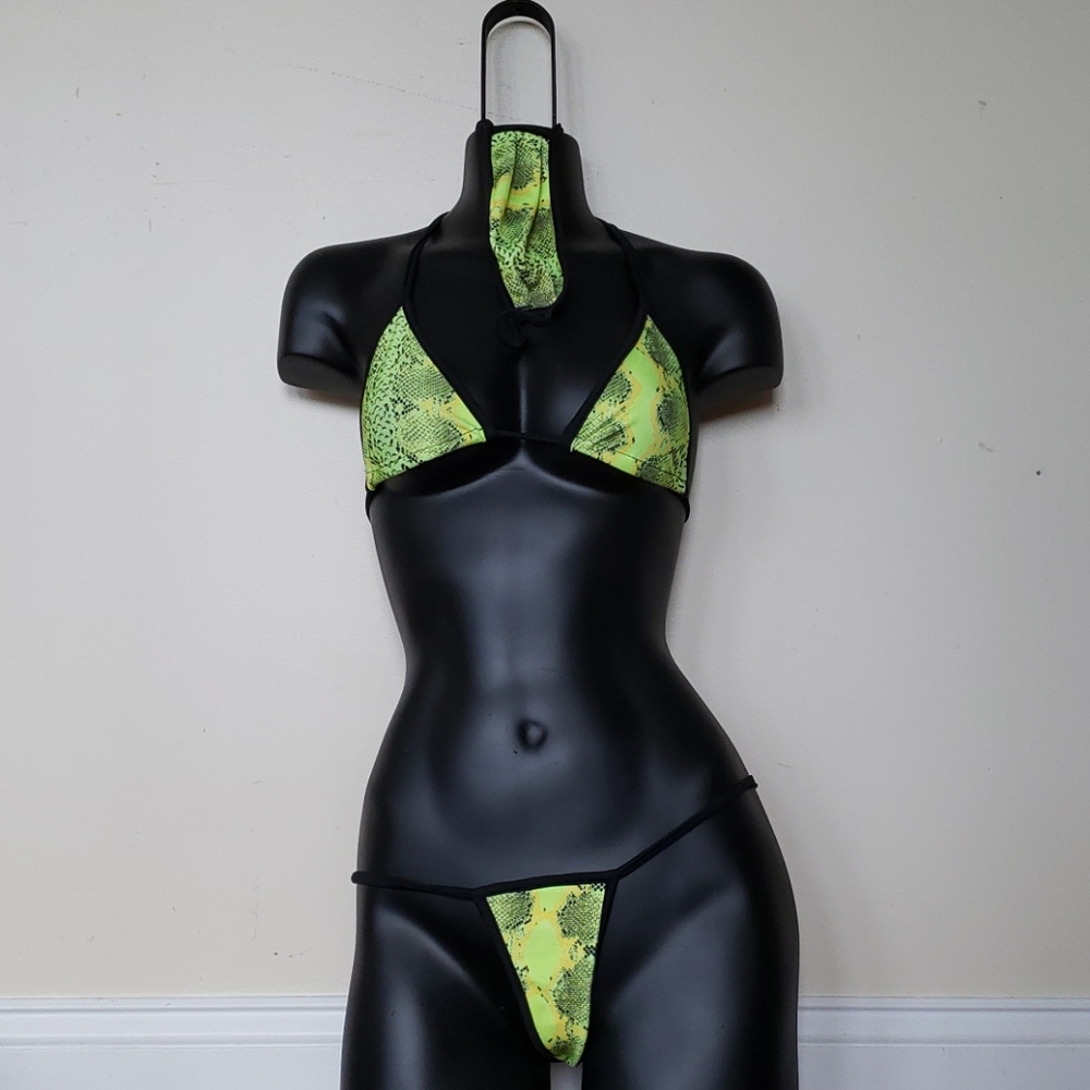 3 piece stripper outfit with the mask